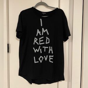 Ann Demeulemeester I Am Red With Love T-shirt size S